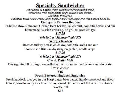 finnigan's on the lake menu  We should have ordered our usual: Burger and Georgia Reuben The Menu for Finnigan's On The Lake with category Delivery Services from Ballston Lake, 175 Lake Rd, Ballston Lake, NY, 12019 can be viewed here or added